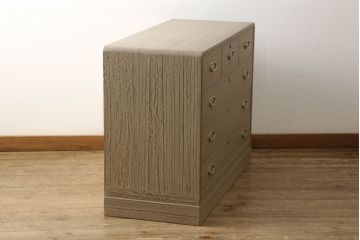 中古　上品な和の雰囲気漂う加茂桐箪笥(並厚、桐たんす、和タンス、衣装箪笥、収納箪笥、引き出し、チェスト)(定価約45万円)(R-061319)