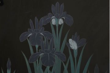 中古　漆絵風　落ち着いた色使いが上品な和タンス(和箪笥、和たんす、着物箪笥、衣装箪笥、引き出し)(R-061323)