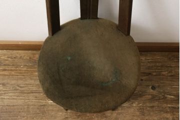 和製アンティーク　ナラ材製　昭和初期頃のレトロ感たっぷりな回転椅子(回転イス、デスクチェア、ドクターチェア)(R-061324)