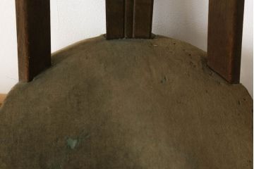 和製アンティーク　ナラ材製　昭和初期頃のレトロ感たっぷりな回転椅子(回転イス、デスクチェア、ドクターチェア)(R-061324)