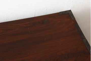 和製アンティーク　前面栗材　使い込まれた味わいが魅力的な米沢箪笥(重ね箪笥、和たんす、収納箪笥、時代箪笥、整理タンス、引き出し)(R-061326)