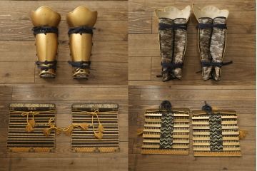 全長170cm　荘厳で迫力に満ちた等身鎧(兜、甲冑、鎧立て、箱付き、五月人形、子供の日、端午の節句、武者人形、家紋、丸に沢瀉)(R-061341)