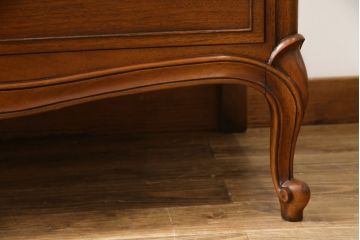 中古 美品　DREXEL HERITAGE(ドレクセルヘリテイジ)　Touraine(ツーレイン)　マホガニー材製の贅沢なアンティーク調チェスト(引き出し、サイドチェスト)(R-061346)