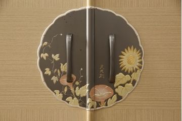 中古　伝統工芸士 東樹義明作　華やかな雰囲気の金具が魅力的な加茂総桐箪笥(胴厚、桐たんす、着物箪笥、衣装箪笥、引き出し)(R-061349)