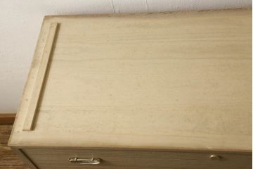中古　天板リメイク　伝統工芸士・頓所芳男　品のある佇まいが魅力の加茂総桐箪笥(胴厚、総桐たんす、着物箪笥、衣装タンス、和タンス)(R-061369)