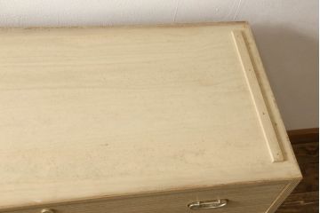 中古　天板リメイク　伝統工芸士・頓所芳男　品のある佇まいが魅力の加茂総桐箪笥(胴厚、総桐たんす、着物箪笥、衣装タンス、和タンス)(R-061369)