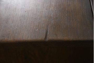 イギリスビンテージ　オーク材　アンティーク調　ベンチ収納　凝った彫刻と深みのある色合いが素敵なベンチ収納(ブランケットボックス、コファ、ベンチチェスト、ヴィンテージ)(R-061377)
