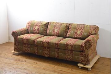 中古　アメリカ　高級ブランド家具　Lexington(レキシントン)　クラシカルな雰囲気が素敵な3人掛けソファ(三人掛けソファ、3P)(R-061378)