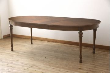 中古　DREXEL HERITAGE(ドレクセルヘリテイジ)　FRANCESCA(フランチェスカ)シリーズ　優美な佇まいのダイニングテーブル(エクステンションテーブル)(定価約65万円)(R-061384)
