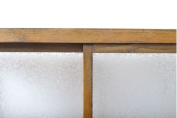 和製アンティーク　栗材　大きなガラスでディスプレイが見やすい!!レトロな雰囲気のガラスケース(ショーケース、陳列棚、飾り棚、店舗什器)(R-061390)