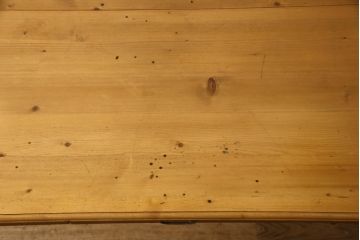 フランスビンテージ　希少!　天板パイン材・その他オーク材　フレキシブルに使える猫脚2Wayテーブルデスク(コンソールテーブル、作業台、ワークデスク、在宅用)(R-061391)