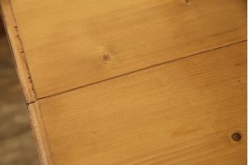 フランスビンテージ　希少!　天板パイン材・その他オーク材　フレキシブルに使える猫脚2Wayテーブルデスク(コンソールテーブル、作業台、ワークデスク、在宅用)(R-061391)