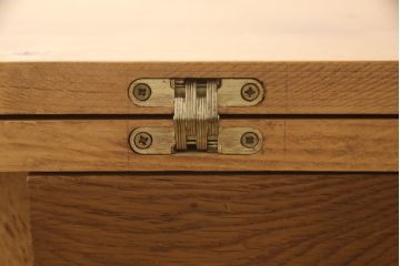 フランスビンテージ　希少!　天板パイン材・その他オーク材　フレキシブルに使える猫脚2Wayテーブルデスク(コンソールテーブル、作業台、ワークデスク、在宅用)(R-061391)
