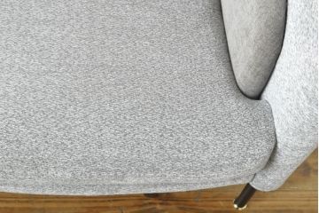 中古　イタリア　ミノッティ(Minotti)　フィルノワール(FIL NOIR)　洗練されたシルエットが美しいアームチェア(定価約70万円)(一人掛けソファ、1人掛け、イス)(R-061394)