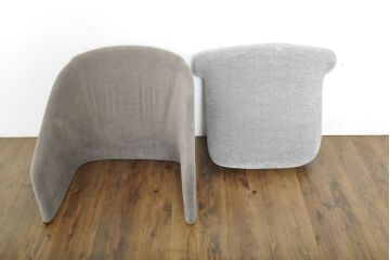中古　イタリア　ミノッティ(Minotti)　フィルノワール(FIL NOIR)　洗練されたシルエットが美しいアームチェア(定価約70万円)(一人掛けソファ、1人掛け、イス)(R-061396)
