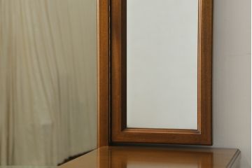 中古　DREXEL HERITAGE(ドレクセルヘリテイジ)　マホガニー材　姿見も兼ね備えた格調高く優美な佇まいのドレッサー(三面鏡、スタンドミラー、化粧台)(R-061399)