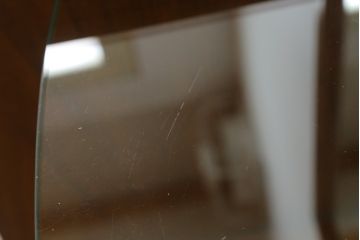 中古　DREXEL HERITAGE(ドレクセルヘリテイジ)　マホガニー材　姿見も兼ね備えた格調高く優美な佇まいのドレッサー(三面鏡、スタンドミラー、化粧台)(R-061399)