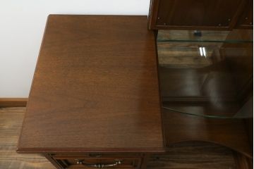中古　DREXEL HERITAGE(ドレクセルヘリテイジ)　マホガニー材　姿見も兼ね備えた格調高く優美な佇まいのドレッサー(三面鏡、スタンドミラー、化粧台)(R-061399)