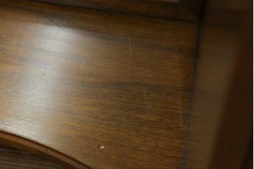中古　DREXEL HERITAGE(ドレクセルヘリテイジ)　マホガニー材　姿見も兼ね備えた格調高く優美な佇まいのドレッサー(三面鏡、スタンドミラー、化粧台)(R-061399)