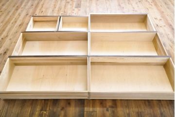 和製ビンテージ　日光彫り　上品な雰囲気の6段チェスト(引き出し、衣装タンス、ヴィンテージ)(R-061402)