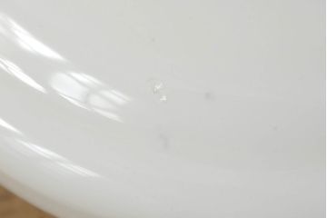 和製アンティーク　大振りサイズ　昭和レトロなデザインのガラスシェード照明(吊り下げ照明、天井照明、ペンダントライト)(R-061412)