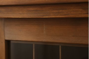 ラフジュ工房オリジナル　古建具リメイク　引き出し7杯付きの和モダンな収納棚(戸棚、キャビネット、飾り棚)(R-061420)