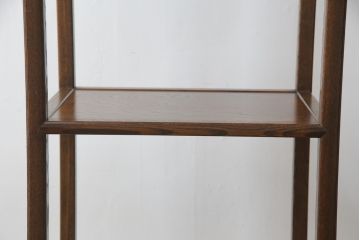 中古　タモ材　国産　職人手造り　工芸家具　アジアンテイストや和モダンのお部屋におすすめの朝鮮型飾り棚(収納棚、ディスプレイ棚)(R-061429)