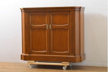 中古　美品　DREXEL HERITAGE(ドレクセルヘリテイジ)　TRIUNE(トライユン)シリーズ　マホガニー材　ホールチェスト(サイドボード、サイドキャビネット、収納棚、戸棚)(定価約30万円)(R-061445)