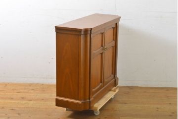 中古　美品　DREXEL HERITAGE(ドレクセルヘリテイジ)　TRIUNE(トライユン)シリーズ　マホガニー材　ホールチェスト(サイドボード、サイドキャビネット、収納棚、戸棚)(定価約30万円)(R-061445)