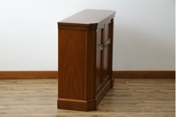 中古　美品　DREXEL HERITAGE(ドレクセルヘリテイジ)　TRIUNE(トライユン)シリーズ　マホガニー材　ホールチェスト(サイドボード)　定価約30万円相当　(R-061445)