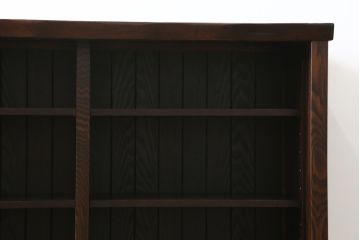 中古　民芸家具　展示未使用品　タモ材　上質な和の空間づくりに取り入れたいシックな水屋箪笥サイドボード(収納棚、戸棚、食器棚、キャビネット)(R-061455)