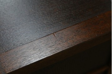 新古　未使用展示品　タモ材　上質な和の空間づくりに取り入れたいシックな水屋箪笥サイドボード　(R-061456)