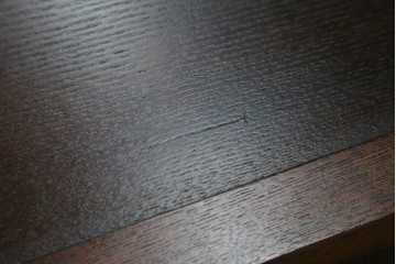 新古　未使用展示品　タモ材　上質な和の空間づくりに取り入れたいシックな水屋箪笥サイドボード　(R-061456)