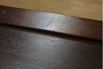 新古　未使用展示品　タモ材　上質な和の空間づくりに取り入れたいシックな水屋箪笥サイドボード　(R-061456)