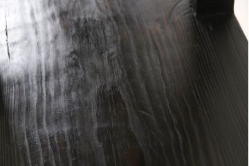 和製ビンテージ　昭和中期　和モダンテイストにぴったりな浮造り仕上げの飾り棚(茶棚、収納棚、陳列棚、オープンシェルフ、オープンラック、ディスプレイラック、ヴィンテージ)(R-061461)