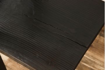 和製ビンテージ　昭和中期　和モダンテイストにぴったりな浮造り仕上げの飾り棚(茶棚、収納棚、陳列棚、オープンシェルフ、オープンラック、ディスプレイラック、ヴィンテージ)(R-061461)