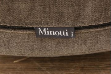 中古　超美品　イタリア　ミノッティ(Minotti)　シンプルモダンなデザインが美しい回転式ダイニングチェア(定価35万円)(回転イス、椅子)(R-061469)