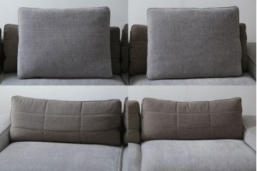 中古　イタリア　ミノッティ(Minotti)　シンプルながら洗練された佇まいの3人掛けソファ(3人掛け、3P)(定価約300万円)(R-061470)