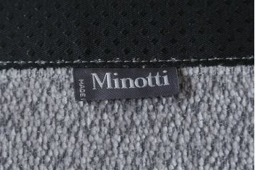 中古　イタリア　ミノッティ(Minotti)　シンプルながら洗練された佇まいのオットマン(フットスツール、1Pソファ、椅子)(R-061474)