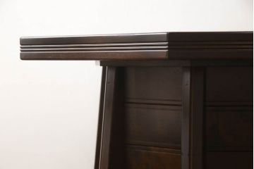 中古　星野民芸(星野民藝)　桜材　個性的なデザインが存在感を放つ八角炉(ダイニングテーブル、囲炉裏、2人掛け、4人掛け)(R-061475)