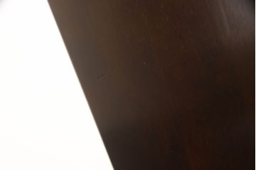 中古　星野民芸(星野民藝)　本革　天然桜材のシックな色合いが魅力的なダイニングチェア2脚セット(イス、椅子、レザー)(R-061476)