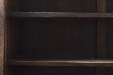 和製アンティーク　モダンデザイン　ナラ材　日本のアンティークでは珍しいデザインのサイドボード(本棚、ブックケース、本箱、書棚、戸棚、収納棚)(R-061505)