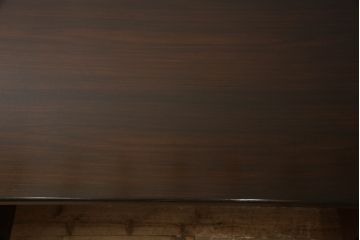 希少!　ビンテージ　モビリア(mobilia)　ローズウッド　洗練された佇まいが目を引くニーホールデスク(両袖机、ワークデスク、在宅用、机、在宅ワーク用、ヴィンテージ)(R-061507)
