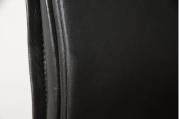希少!　ヨーロッパビンテージ　ドイツ　girsberger(ギルスバーガー)社　trilax(トリラックス)　本革　ドイツらしい機能美が光るレザーオフィスチェア(アームチェア、ワークチェア、ヴィンテージ)(R-061508)