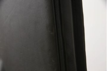 希少!　ヨーロッパビンテージ　ドイツ　girsberger(ギルスバーガー)社　trilax(トリラックス)　本革　ドイツらしい機能美が光るレザーオフィスチェア(アームチェア、ワークチェア、ヴィンテージ)(R-061508)