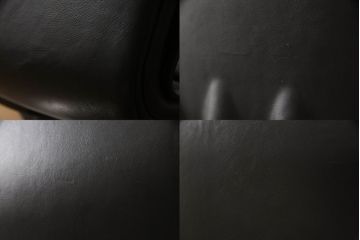 希少!　ヨーロッパビンテージ　ドイツ　girsberger(ギルスバーガー)社　trilax(トリラックス)　本革　ドイツらしい機能美が光るレザーオフィスチェア(アームチェア、ワークチェア、ヴィンテージ)(R-061508)