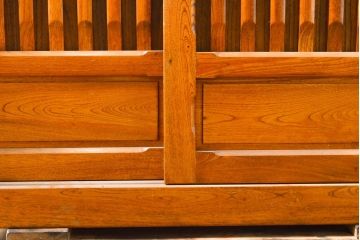 中古　民芸家具　超美品　展示品　ニレ材　品のある佇まいが美しい三尺水屋箪笥サイドボード(収納棚、戸棚、食器棚、キャビネット)(R-061511)