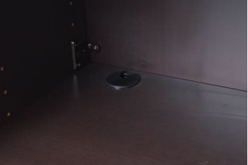 中古　美品　イタリア家具　arflex(アルフレックス)　COMPOSER(コンポーザー)　シンプルなデザインがお部屋に馴染みやすい!!フラップダウン扉収納付きチェスト(引き出し、サイドチェスト、サイドボード)(R-061520)
