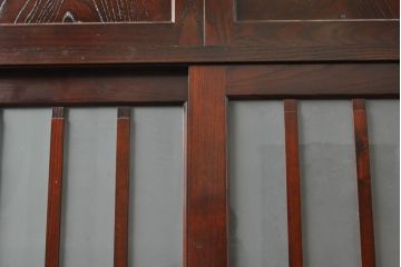 中古　筑後民芸　上質な和の雰囲気を高める茶箪笥(茶棚、戸棚、収納棚、食器棚、整理箪笥、収納箪笥、チェスト、キャビネット、引き出し、和箪笥、和たんす、和タンス)(R-061523)