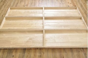中古　繊細なデザインの金具が魅力的な加茂総桐箪笥(並厚、総桐たんす、引き出し、着物箪笥、和タンス)(R-061525)